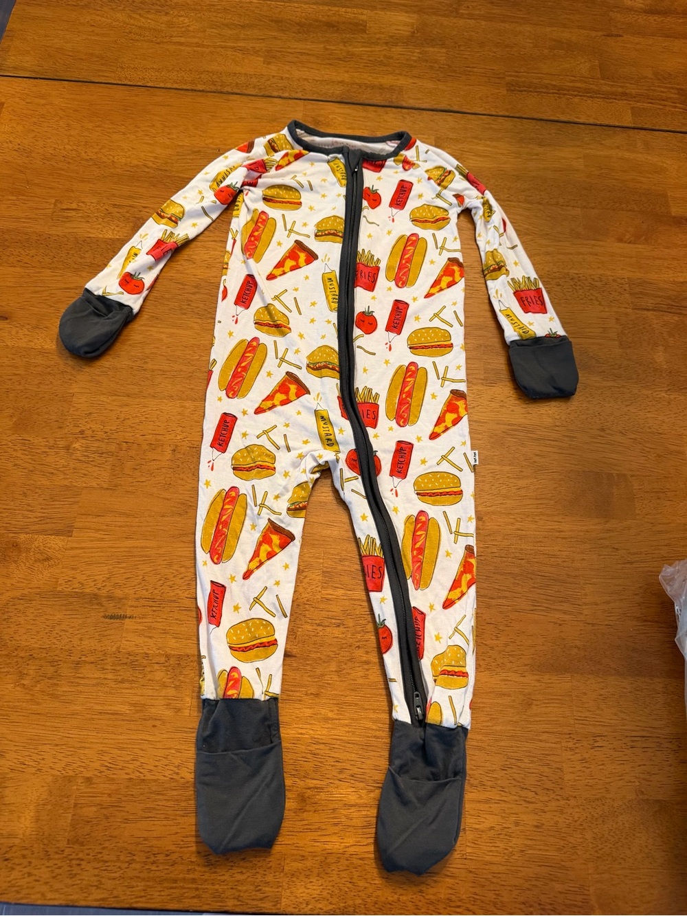 12-18 M Little Sleepies LS Fast Foodie Bamboo Zippie Zippy Pajamas